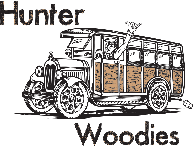 Vintage bus illustration with cheerful driver.